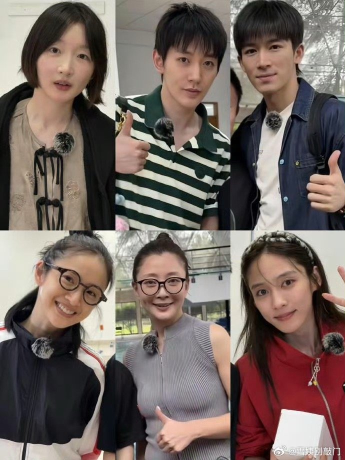 花儿与少年8成员素颜🈶，周冬雨、邓为、王星越 、林依晨、殷桃、王可 ，大家期待