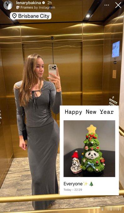 莱巴金娜和斯瓦泰克的新年祝福。网坛风云