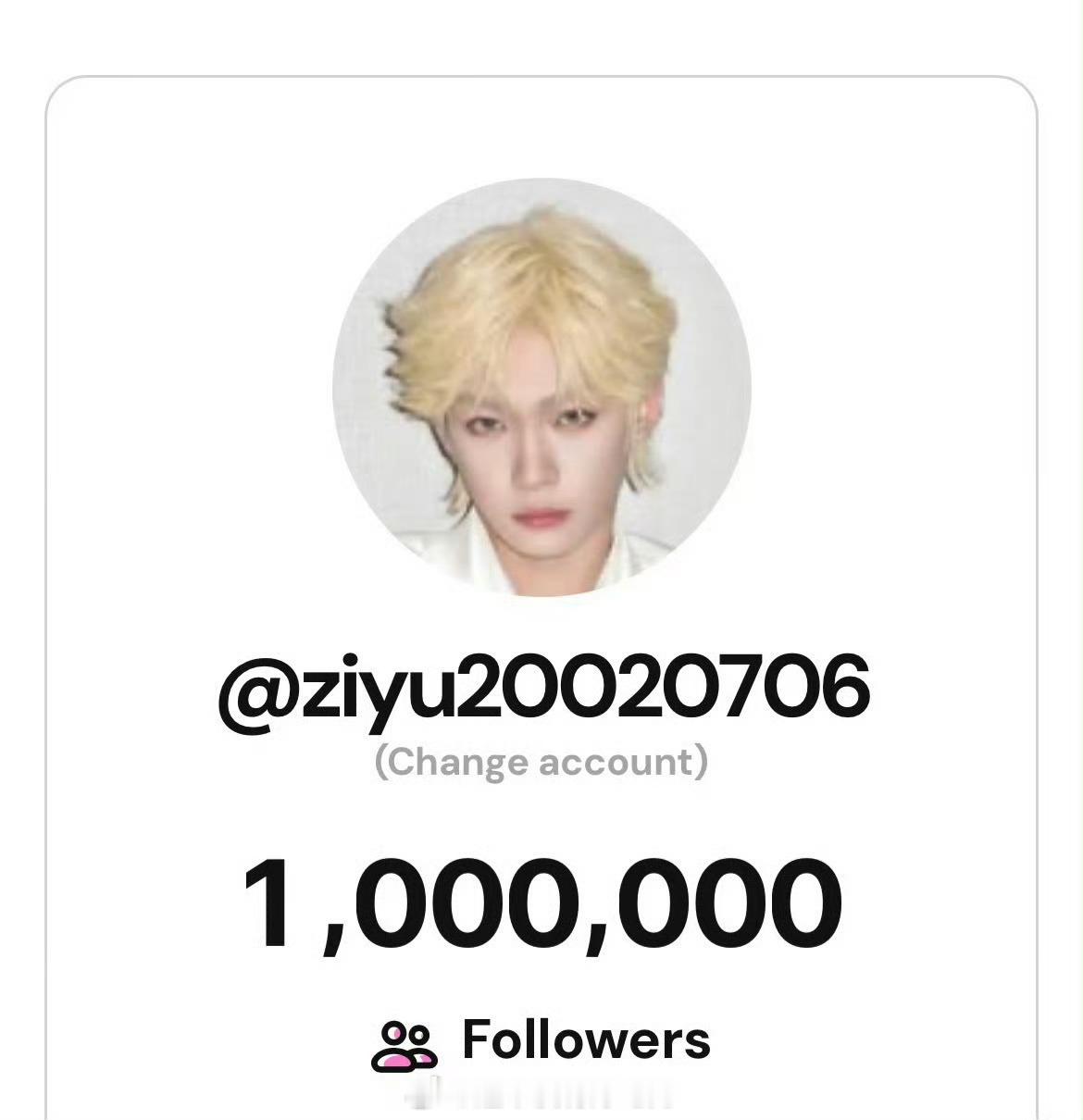 恭喜梓渝ins粉丝破100万！海外人气好🔥 