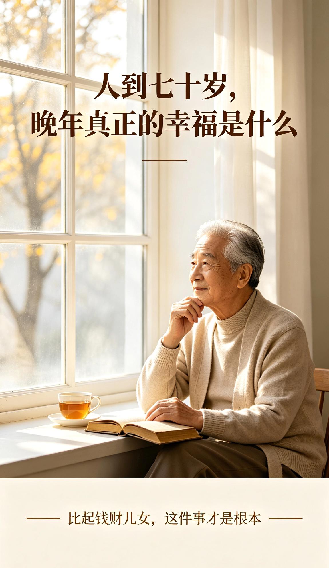 人到七十岁，晚年真正的幸福是什么比起钱财儿女，这件事才是根本