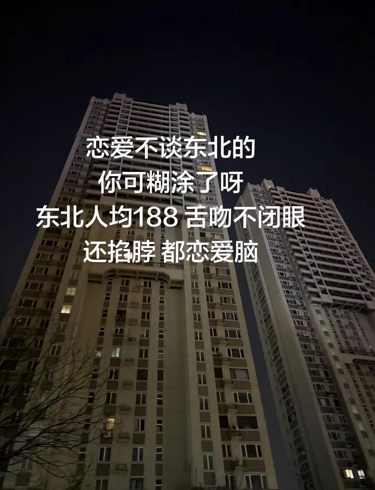 恋爱不谈东北的你可糊涂了呀东北人均188 舌吻不闭眼还掐脖 都恋爱脑