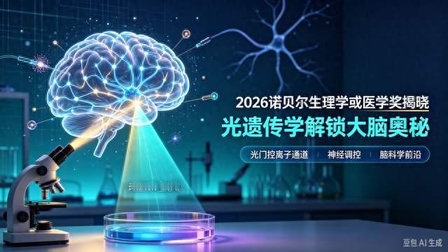 2026诺贝尔生理学或医学奖揭晓！光遗传学解锁大脑奥秘