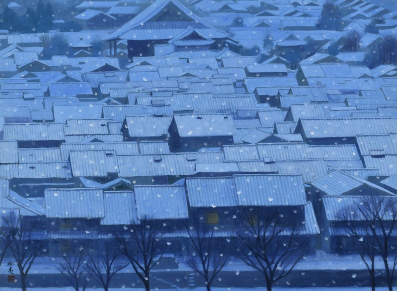 東山魁夷《年暮る》藏山種美術館 