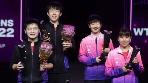 有网友问刘丁硕，你和王楚钦谁帅?
刘丁硕回答的真妙！
先夸大头，在夸自己。

当