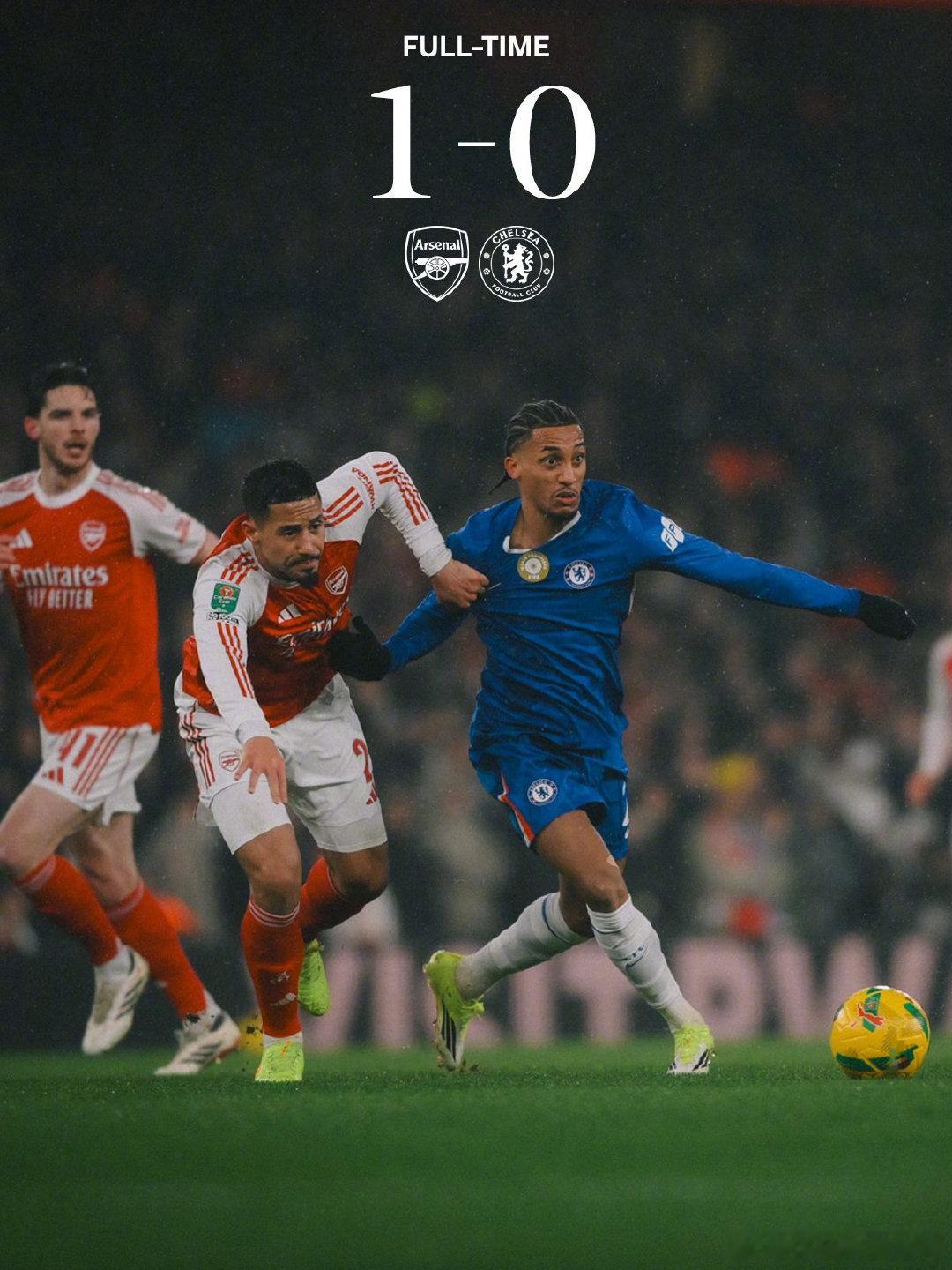 阿森纳vs切尔西 全场比赛结束，我车0-1不敌阿森纳。切尔西切尔西足球俱乐部 ?