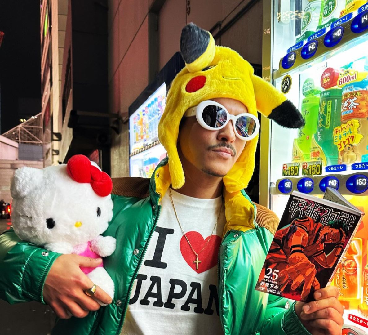 火星哥晒日本旅游自拍
