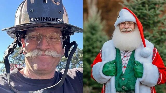 桑德斯靠着“扮演圣诞老人”的副业，在圣诞旺季狂赚钱。(照片取自脸书@Santa 
