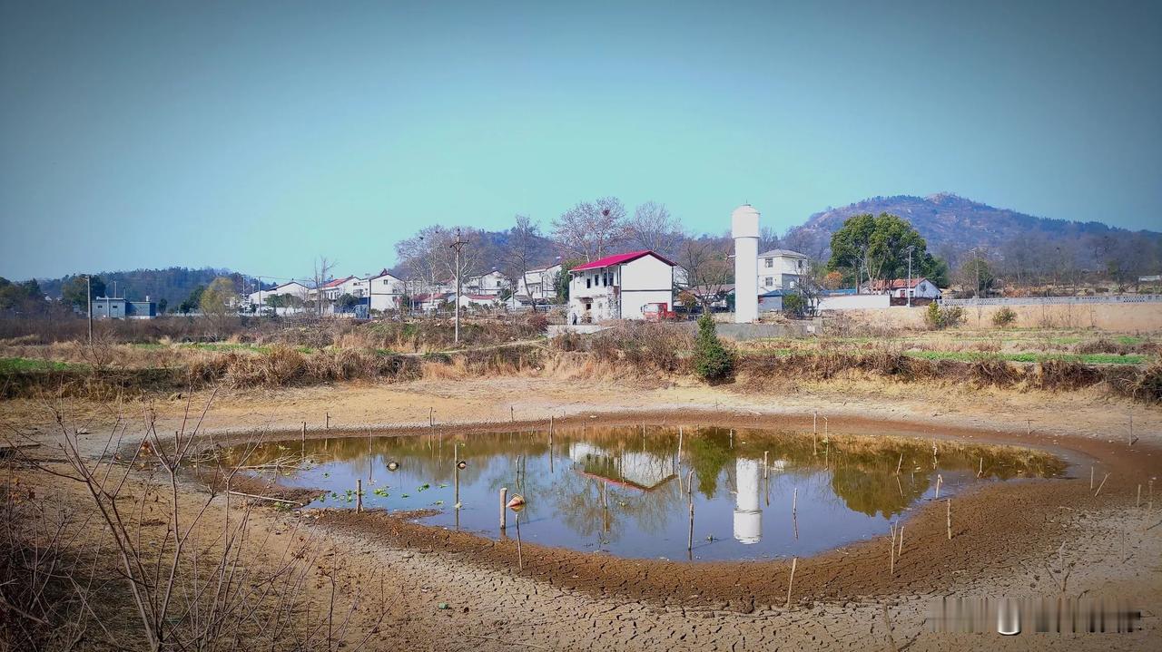 田野等待着春天，绿色会再次蓬勃。