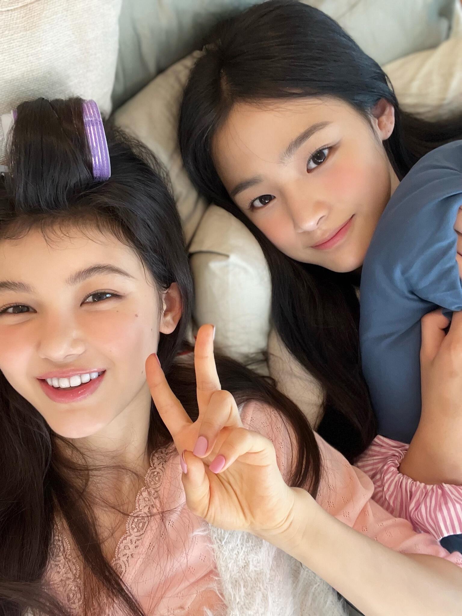 【Danielle & Minji】 230708 🧸&🐶 超漂亮的小朋友们