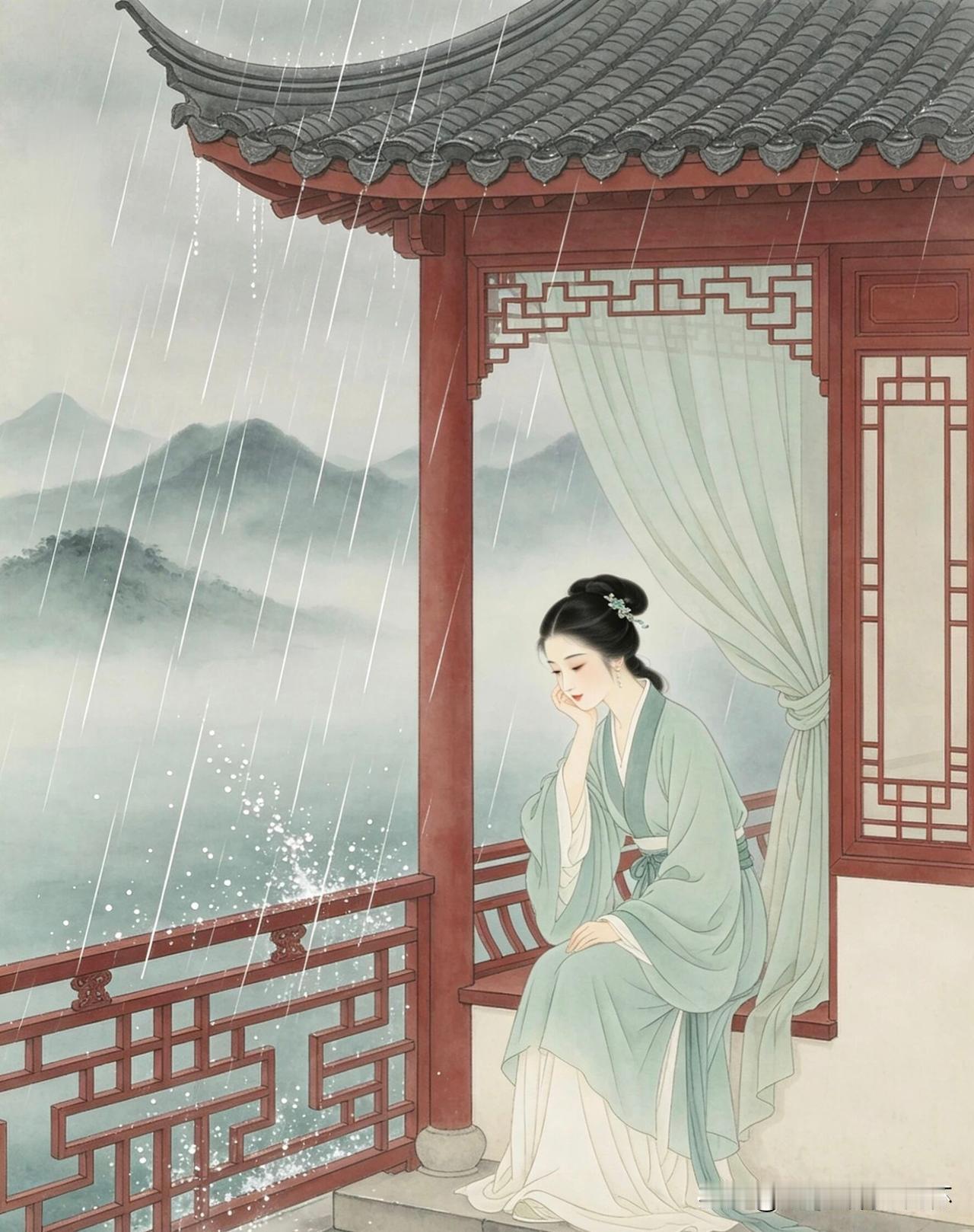 下联：愁人风雨满园林
上联：有请雅士[玫瑰][玫瑰][玫瑰]