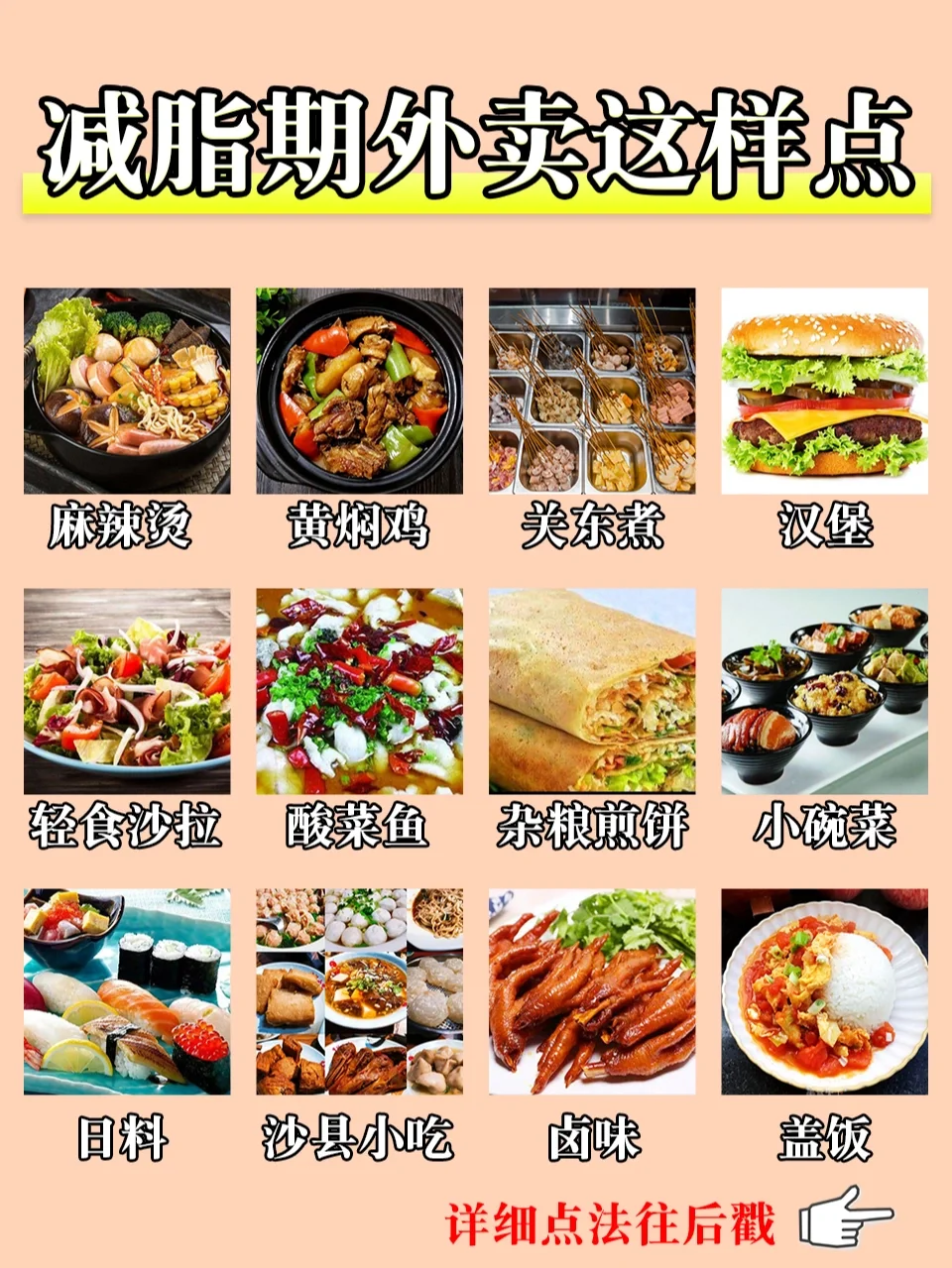 减脂期间外卖攻略🔥外卖这样吃不长胖✅