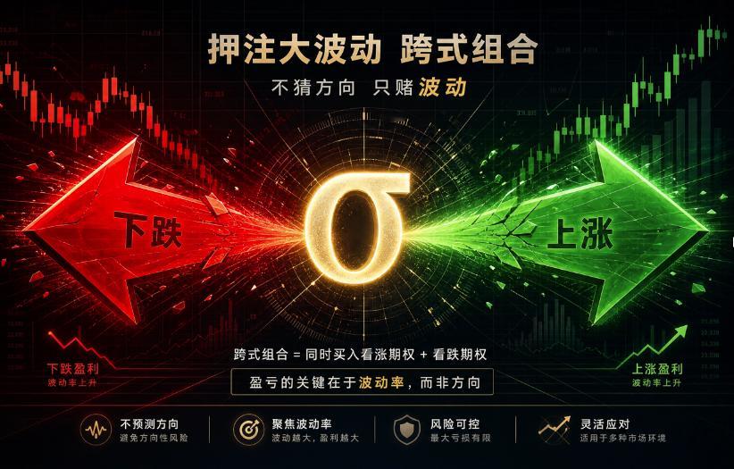 进阶玩法：押注大波动期权小白入门 跨式组合🎢 马上要出重磅政策/财报，知道市场