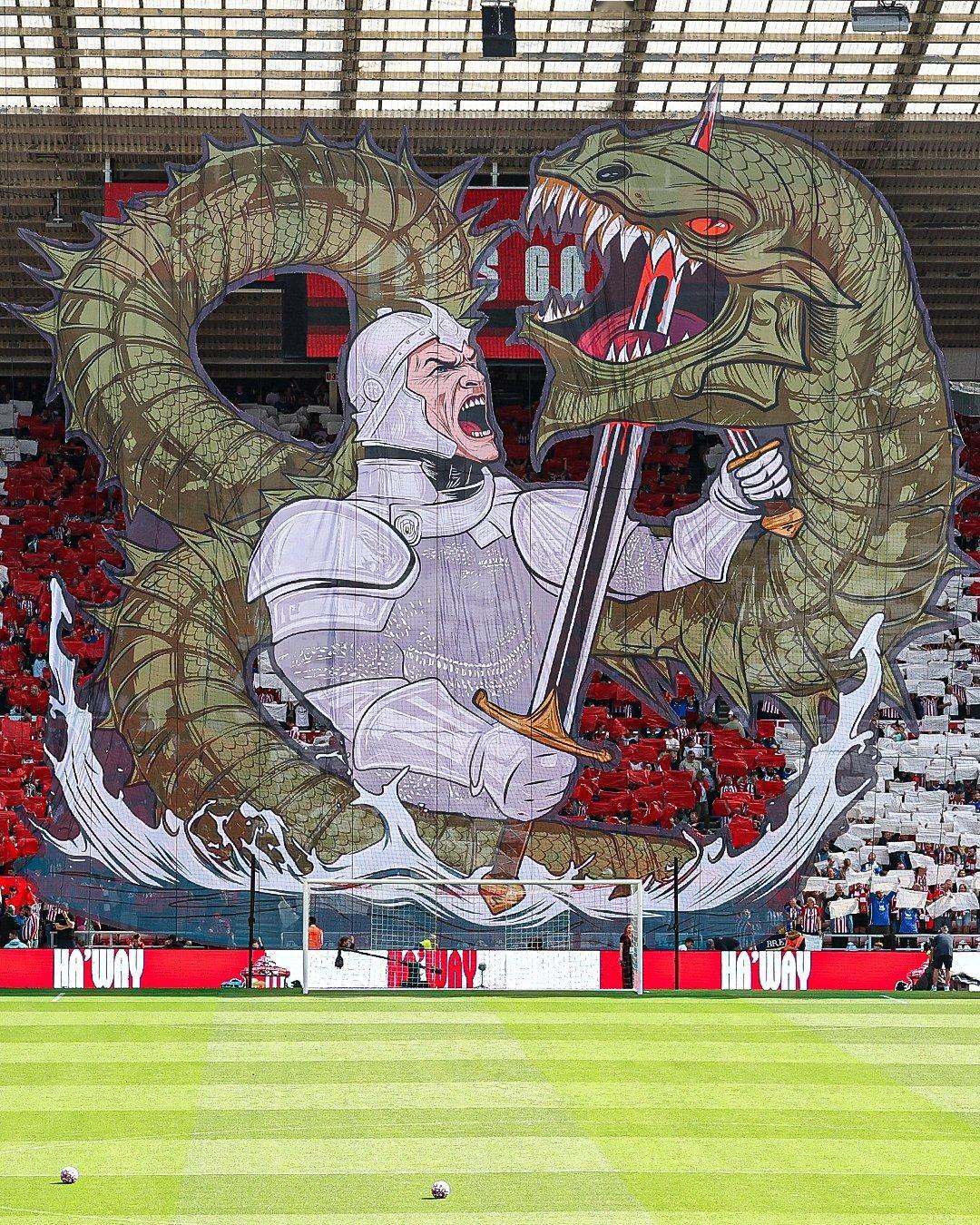 看台丨黑猫桑德兰看台TIFO ​​​