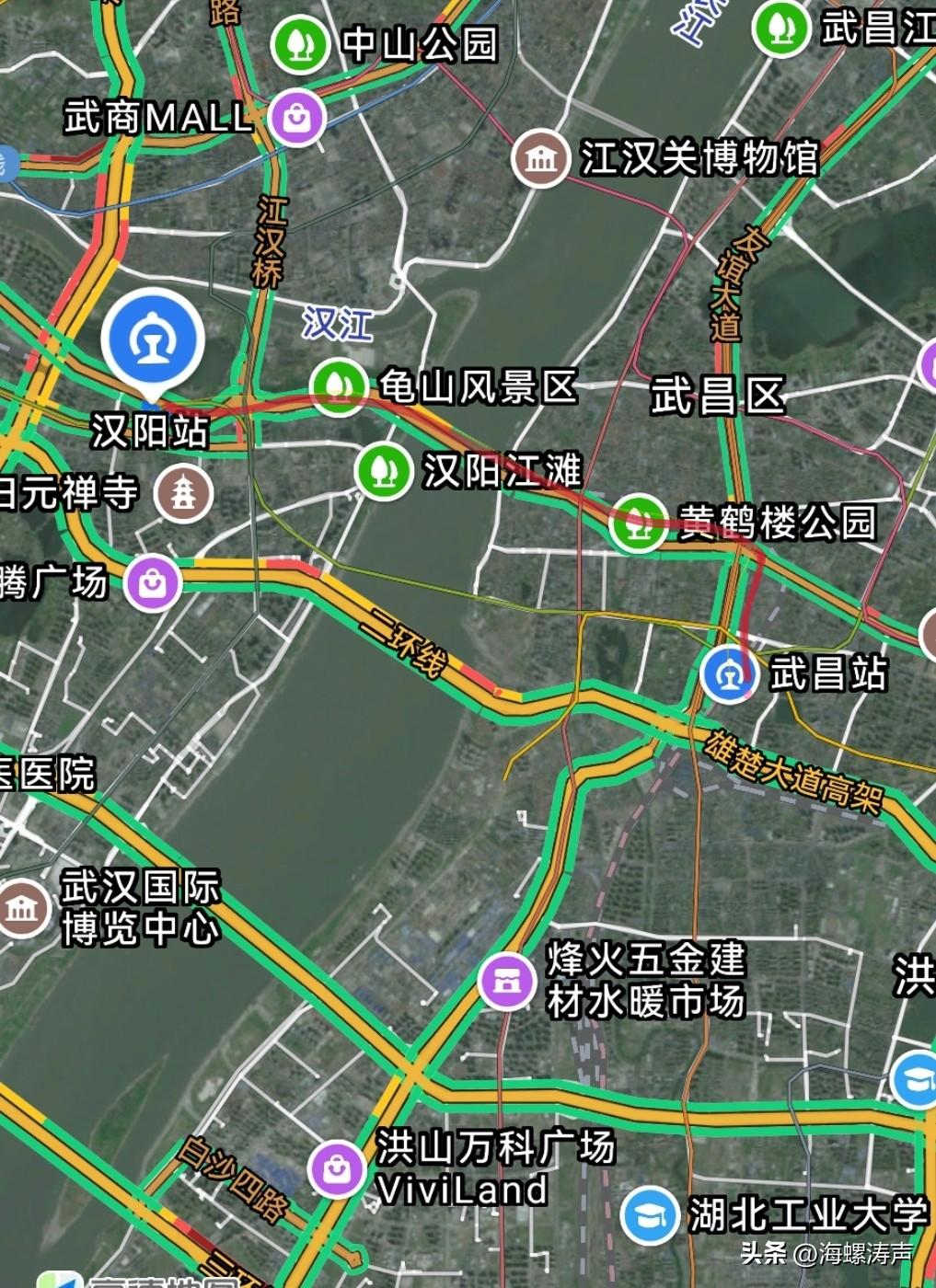 建议开行武昌站—汉阳（或汉口）站观光列车
武汉得中独厚！黄鹤楼长江大桥武汉的地标