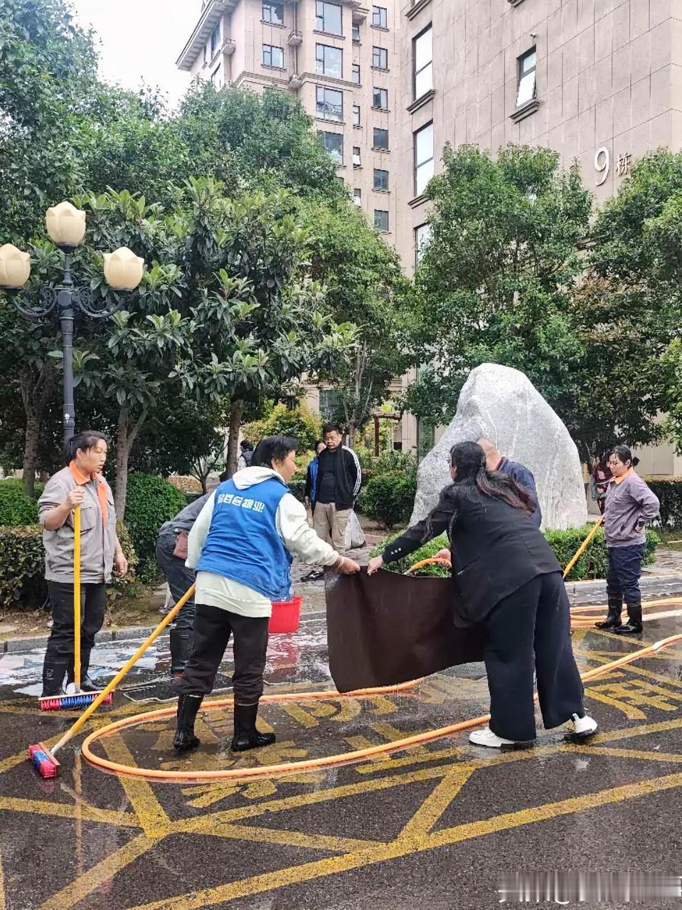 鹤壁铂金翰宫物业太暖心！近日北门岗免费洗地垫啦……
 
家人们！鹤壁铂金翰宫小区