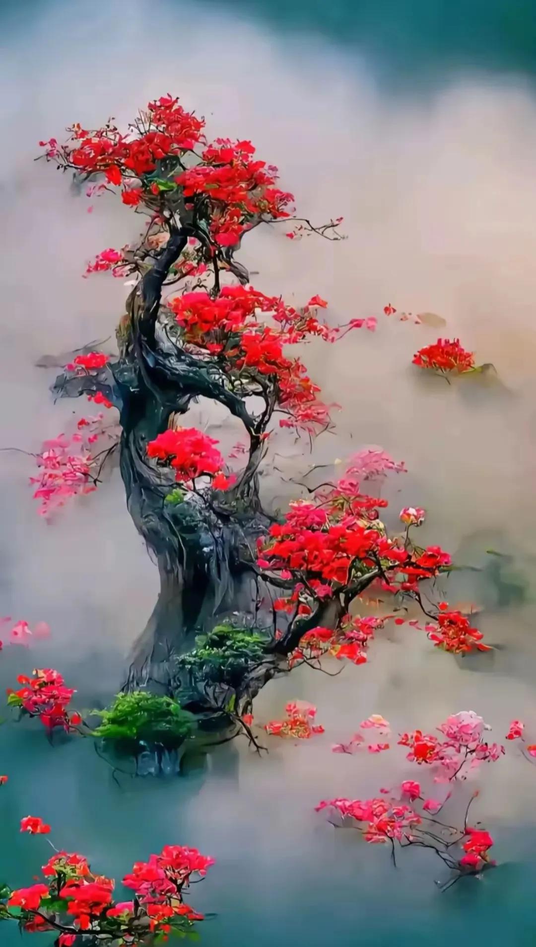 上联：疏影雪枝花点点；
下联：？？？