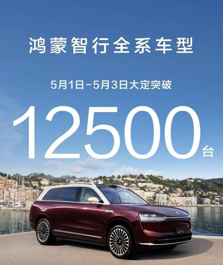 真是黄金周啊！假期过半这三天，问界M8大定出去12500台，只能说牛逼！压力给到