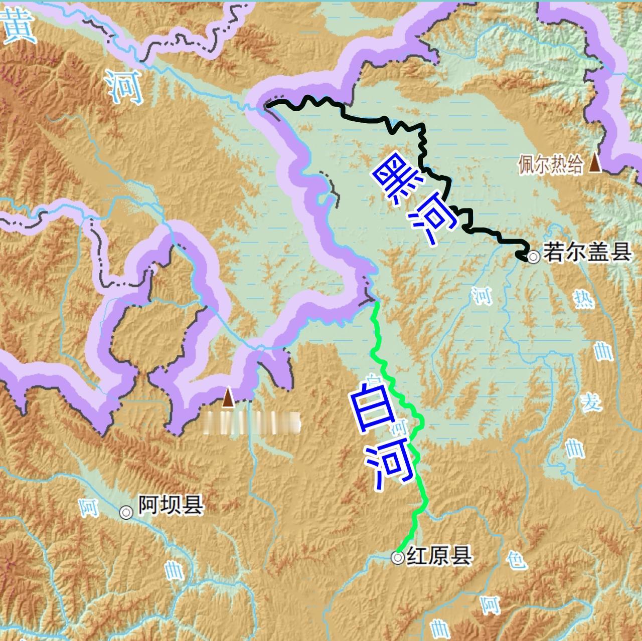 河流配对：黑河白河、左江右江、大溪小溪、南盘江北盘江

1、黑河与白河，都是黄河