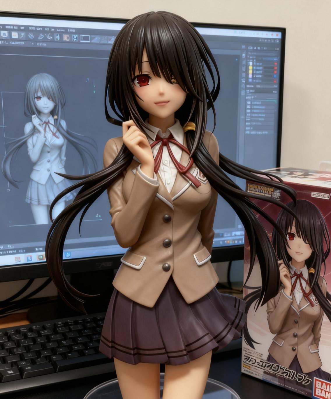 手办 二次元 约会大作战 时崎狂三 3d打印