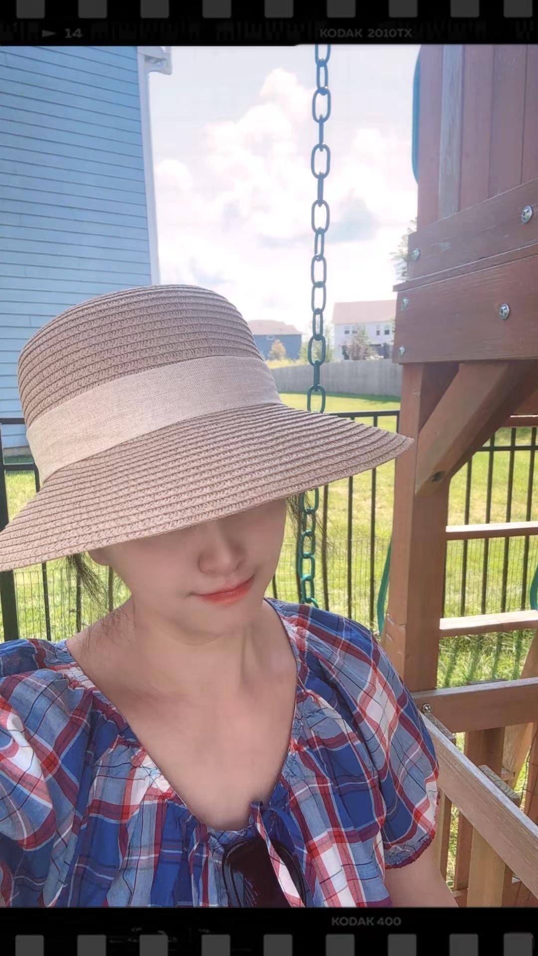 天使一样也会受伤。任贤齐天使也一样 遮阳帽草编女 草帽一戴谁都不爱