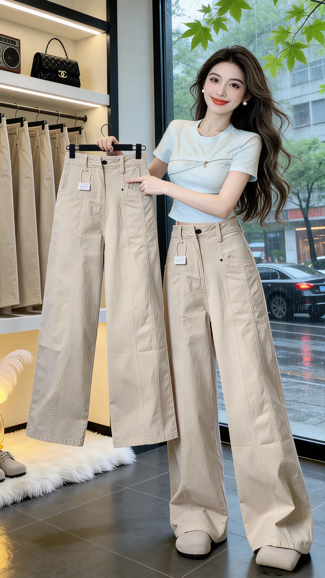 显瘦显高显腿长裤子 工装裤穿搭 适合小个子的裤子分享 春款上新 穿出自己的风格