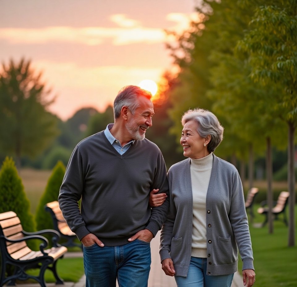 散步真的是藏在日常里的小幸福！不用赶时间、不用凑热闹，踩着晚风或晨光慢悠悠走，听