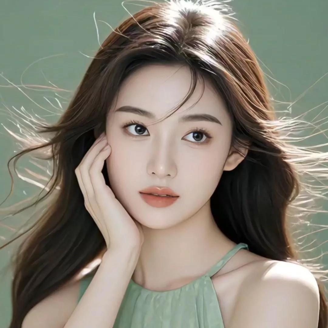 温柔的午后，微风轻拂，浅绿裙摆下的她，优雅动人。白裙少女感 温柔气质小白裙 淡雅