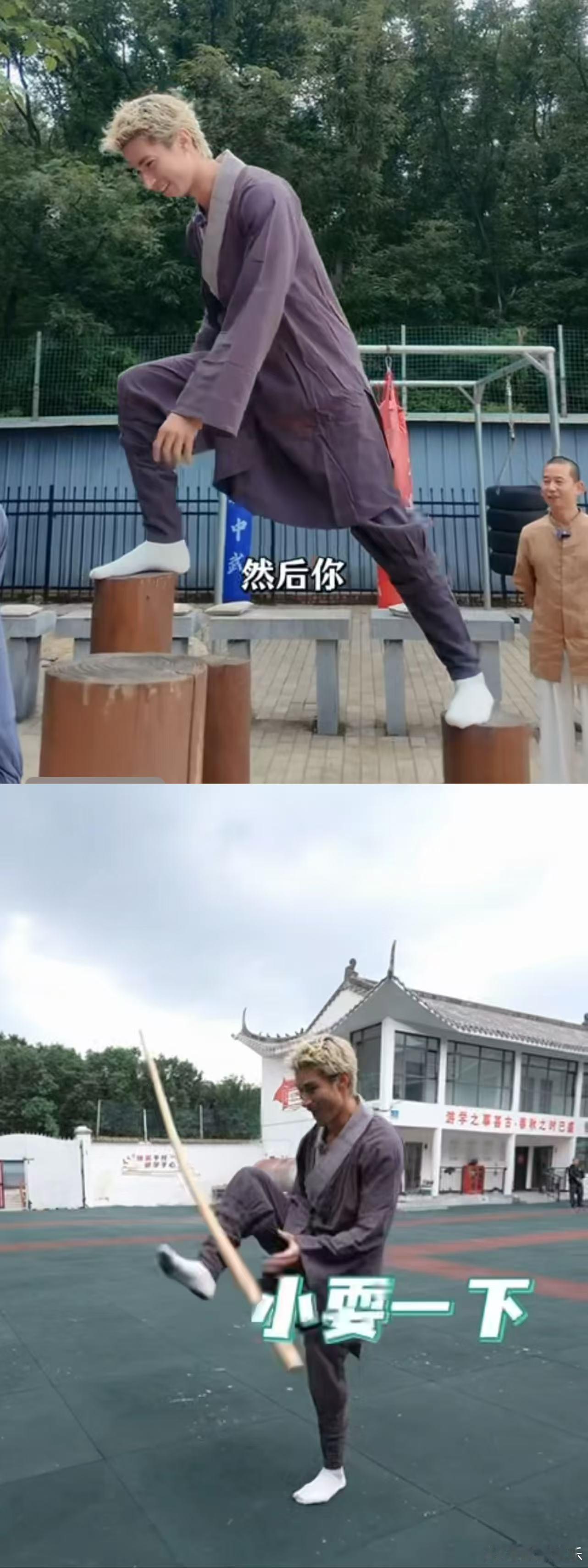 米卡的白袜子一天就穿包浆了米卡撞脸孙悟空米卡少林寺vlog两大名场面：撞脸孙悟空