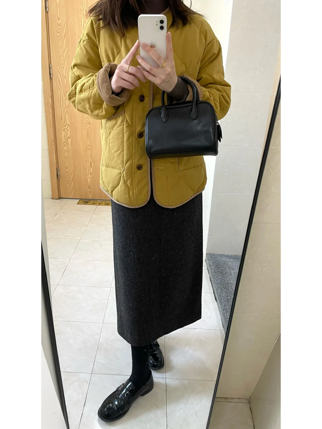 知识分子风/冬日同色系叠穿