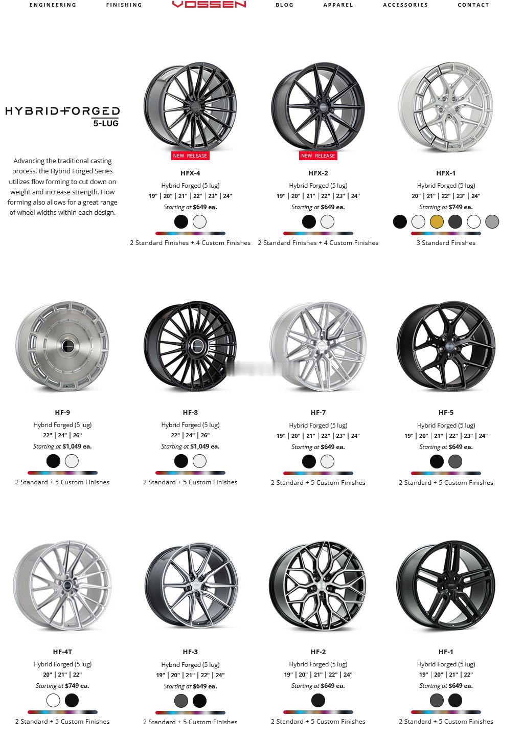 美国VOSSEN 又有新品轮毂可以玩耍了 