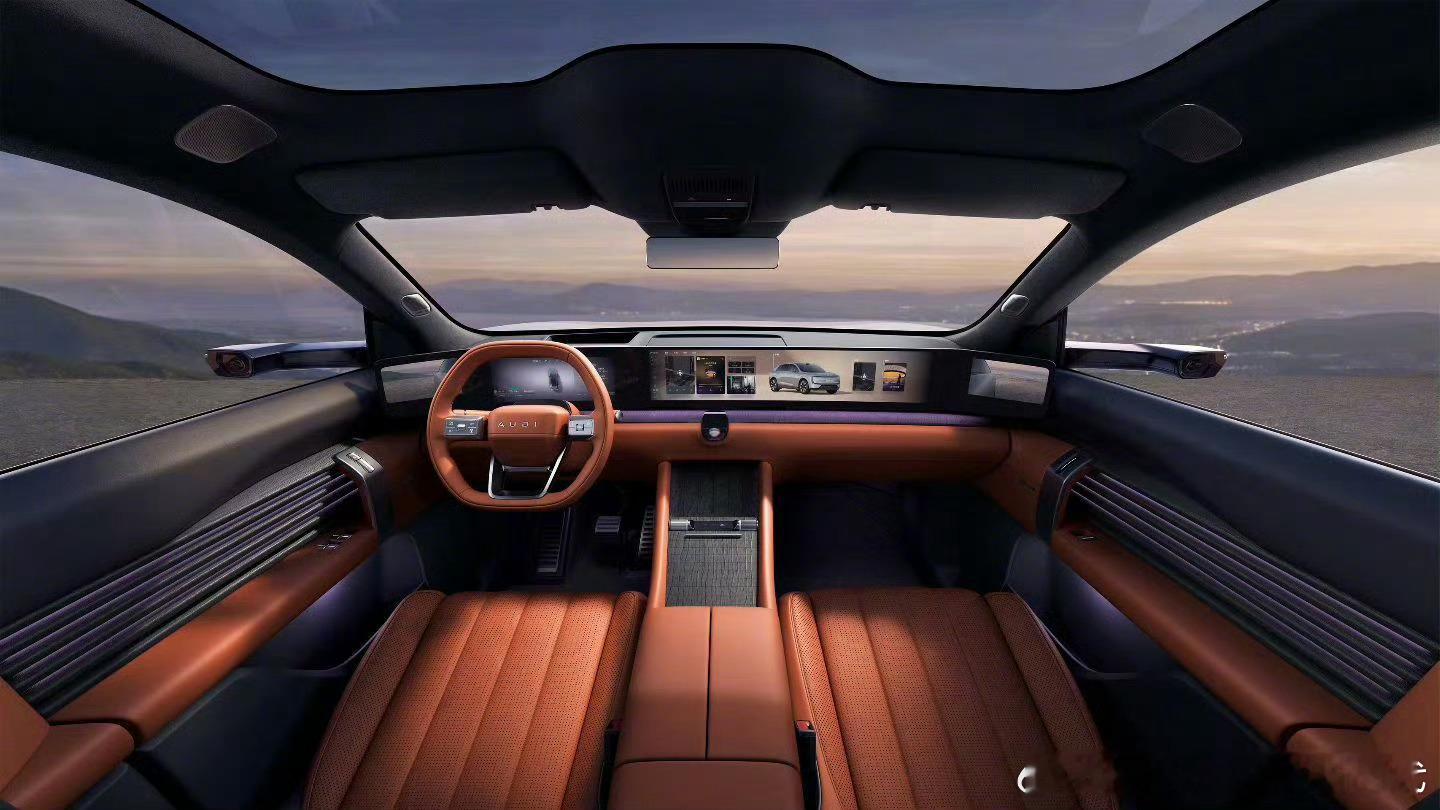 北京车展奥迪E7X那张床出圈了不得不说，奥迪E7X这套「智慧客厅」内饰设计，真的