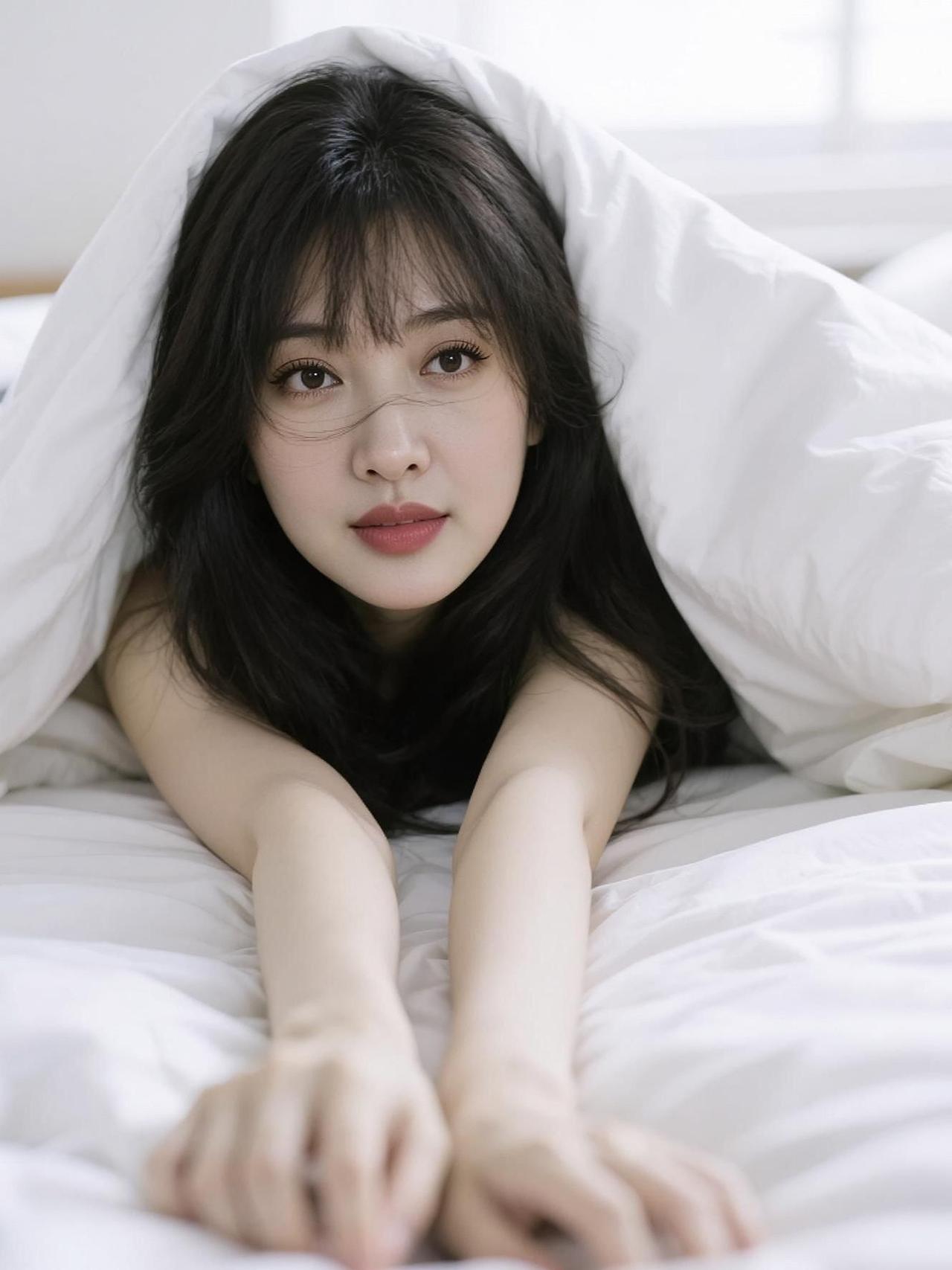 AI被窝萌照 抖音ai创作 AI扩图 颜值在线 自然美景