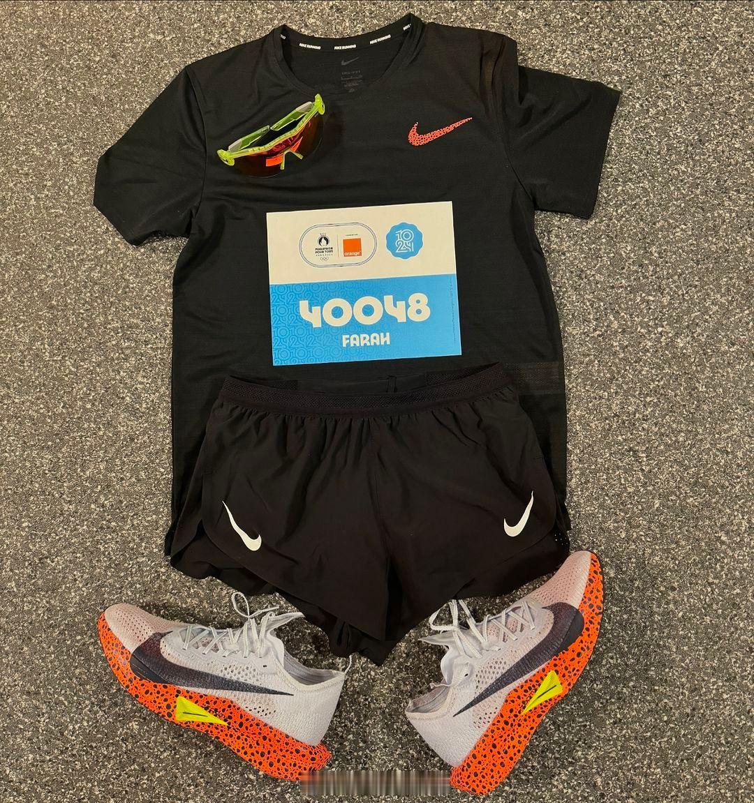 我之前还在想巴黎奥运会大众马拉松的特殊号码会如何分配，Mo Farah 莫法拉就