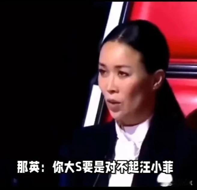 那英：“你大S要是对不起汪小菲，我也不会客气”那英因为歌手2024，突然被热梗包