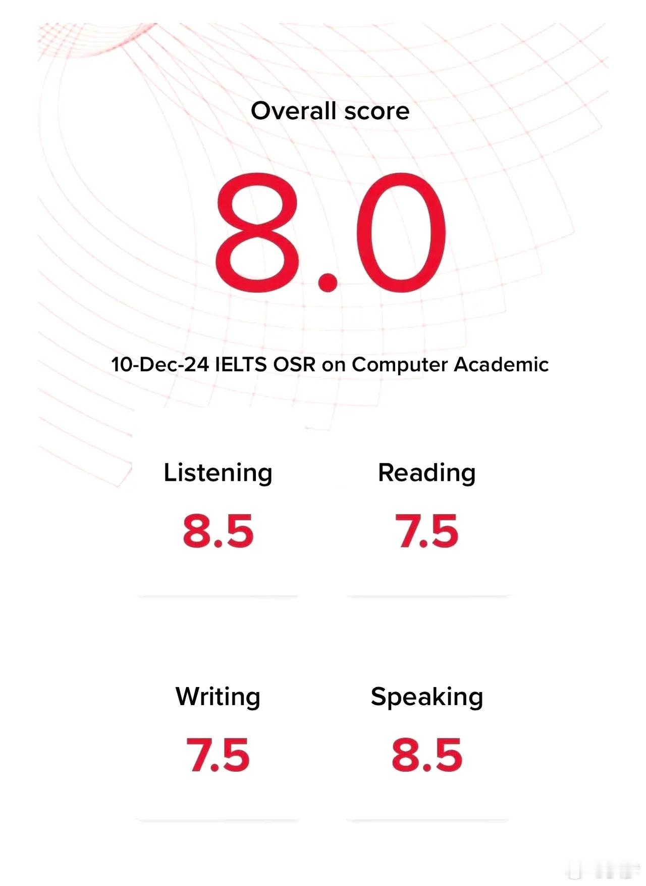 小S二女儿雅思分数 小S二女儿Lily晒自己雅思分数，考到了8分，听力和口语更是