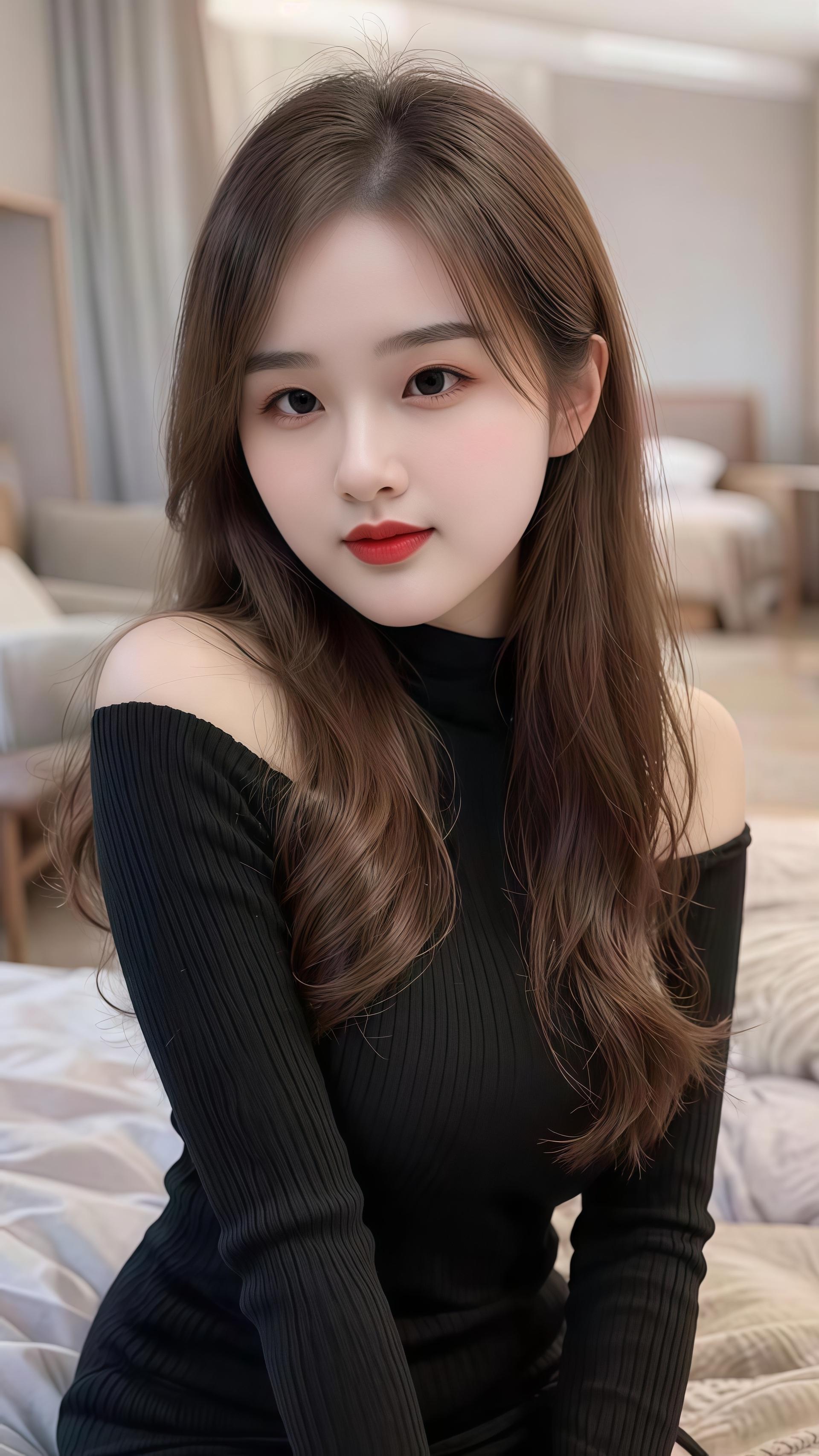 甜妹系列 黑色礼裙高级感 甜美女孩穿搭 甜美写真 少女写真