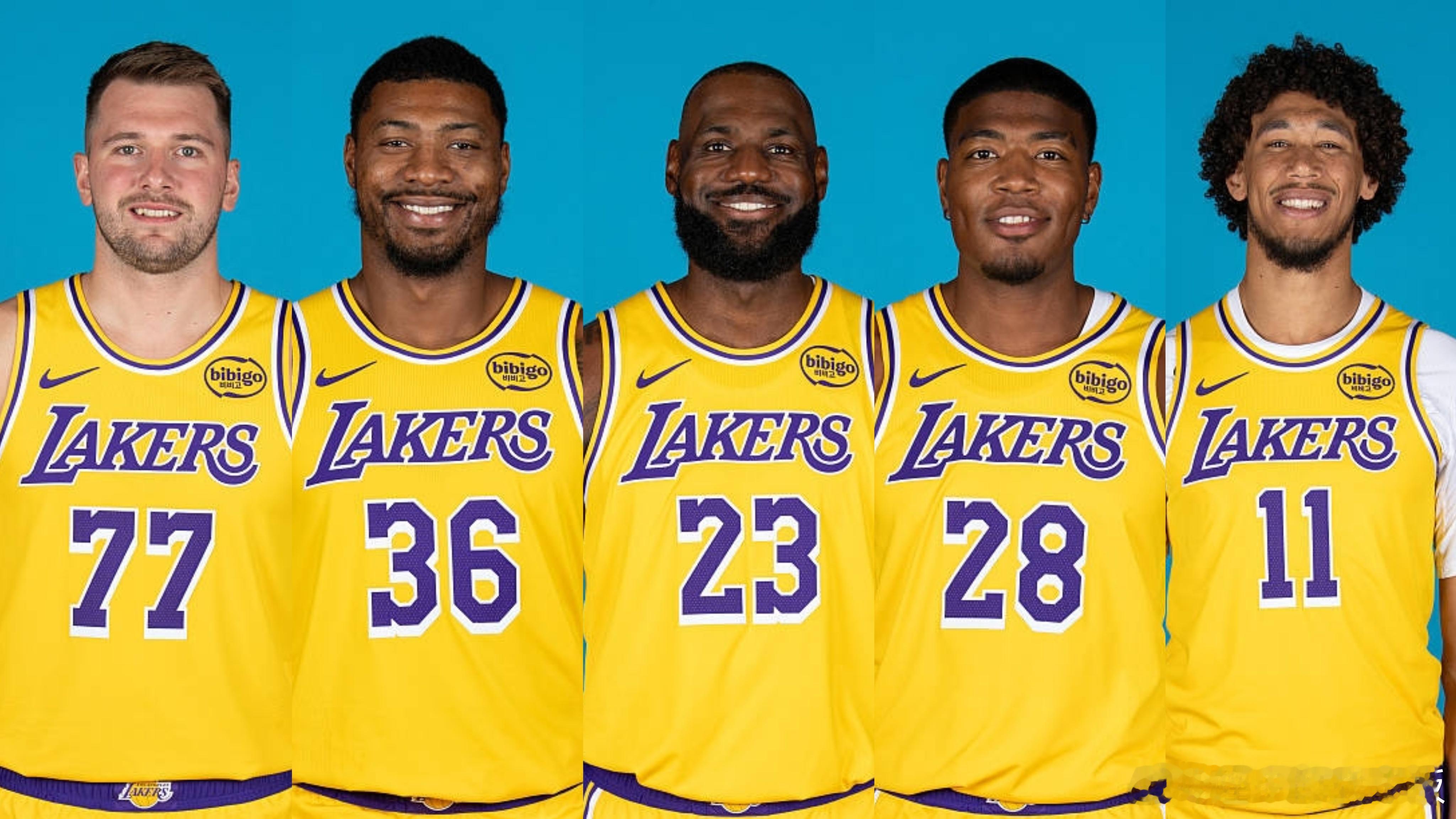 湖人今日首发: 东契奇，斯玛特，詹姆斯，八村垒，海斯！爵士首发: 基扬特-乔治，