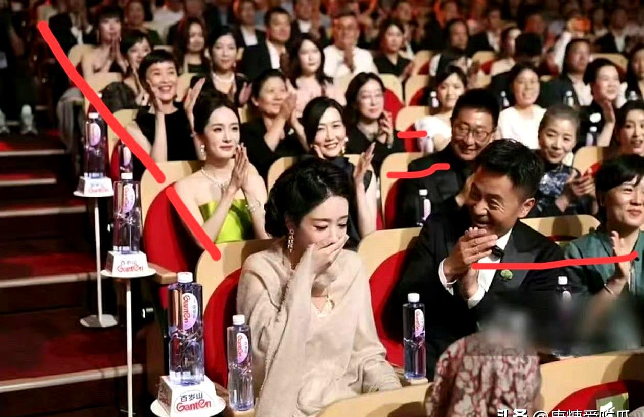 一张照片里，真不是真心，一眼就能看出来吗？
杨紫这次拿奖，画面感太强了，站在她旁