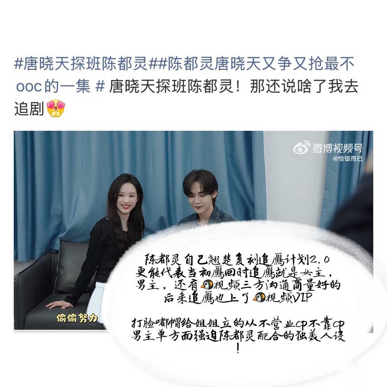 投稿：如何看待陈都灵粉丝把剧官配粉开除雁回时剧粉，现在又不准翘楚磕官配，岁月史书