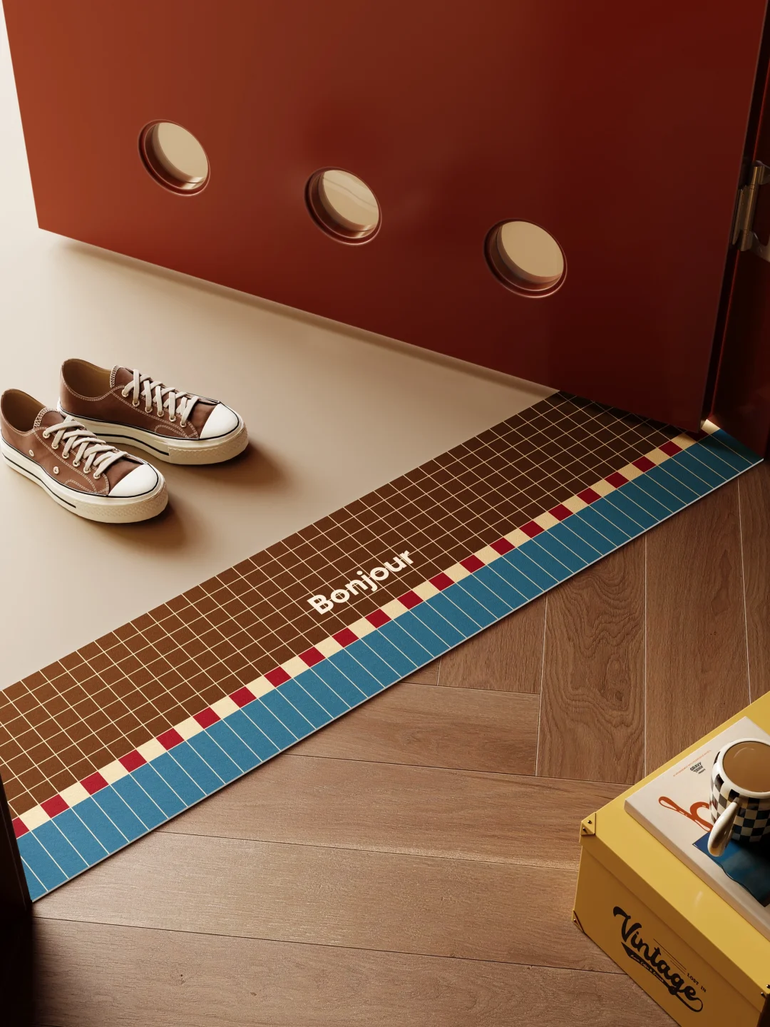 不敲砖不改色🔵包豪斯撞色门槛石垫好时髦