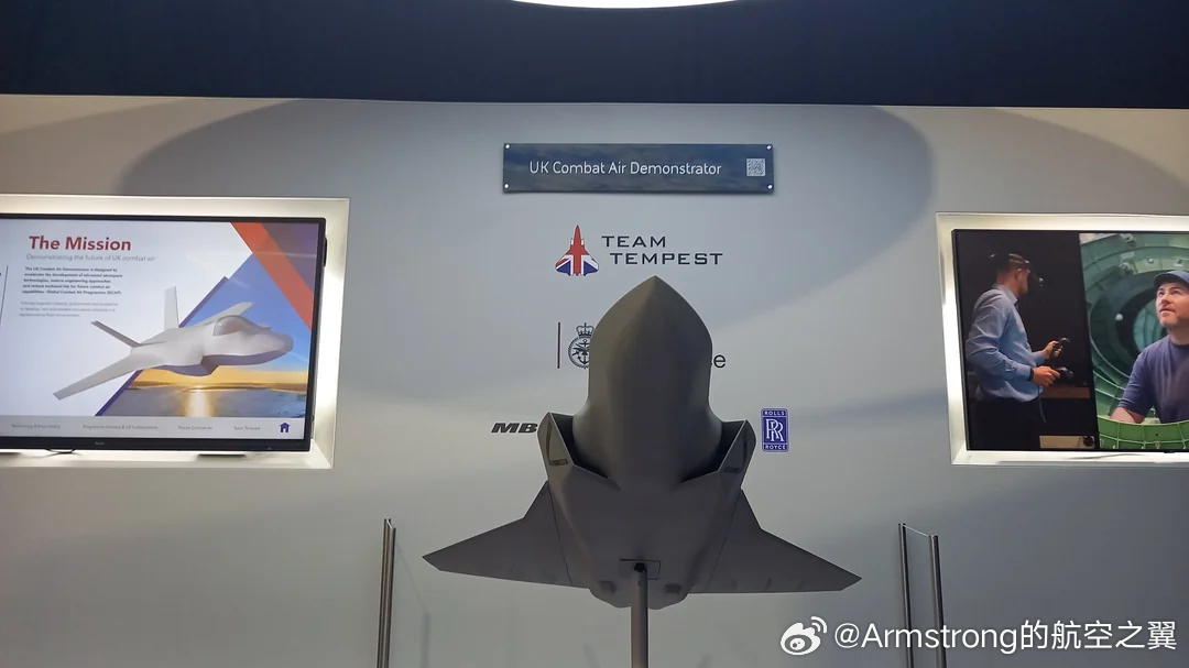 烽火问鼎计划 范保罗航展 范堡罗航展上英国发布暴风验证机模型，验证机外形与暴风全