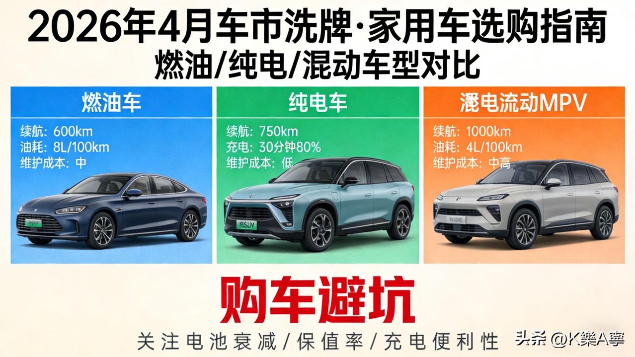 2026车市大变天！4月买车别乱冲，这3个真相普通人一定要知道

最近汽车圈彻底