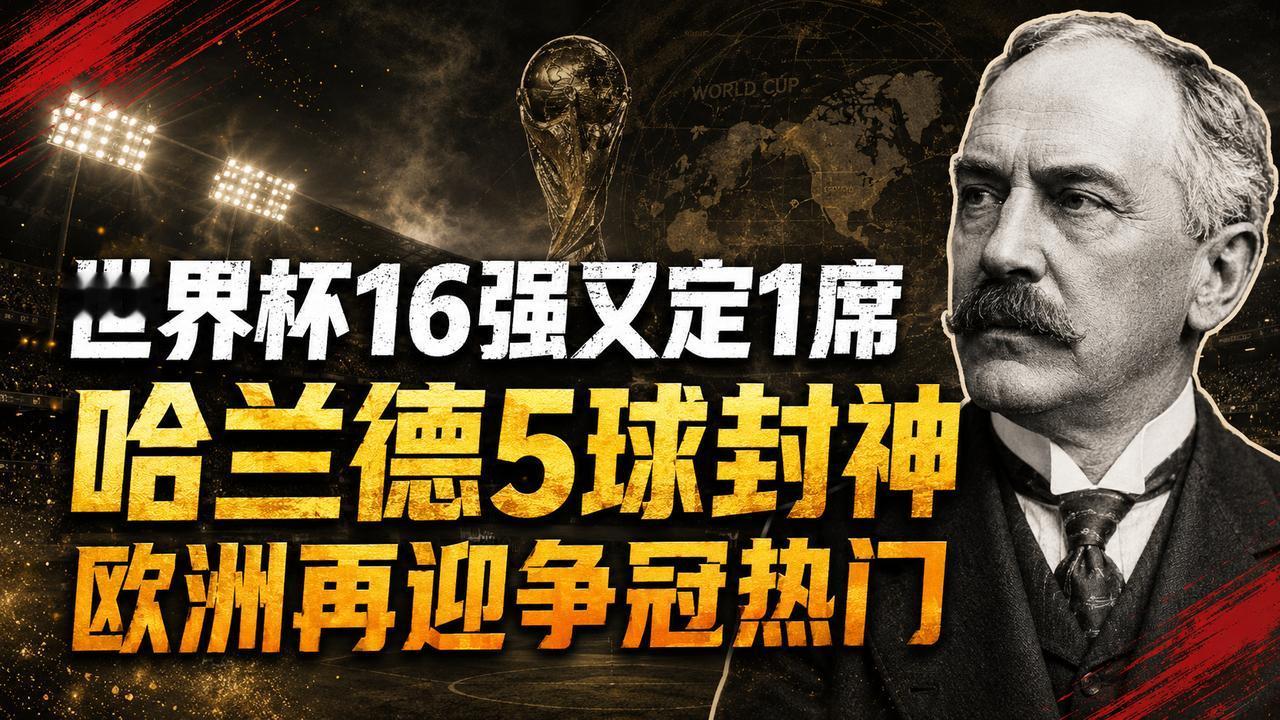 1场2-1，世界杯16强又定1席！哈兰德5球封神，欧洲再迎争冠热门
一场2-1的