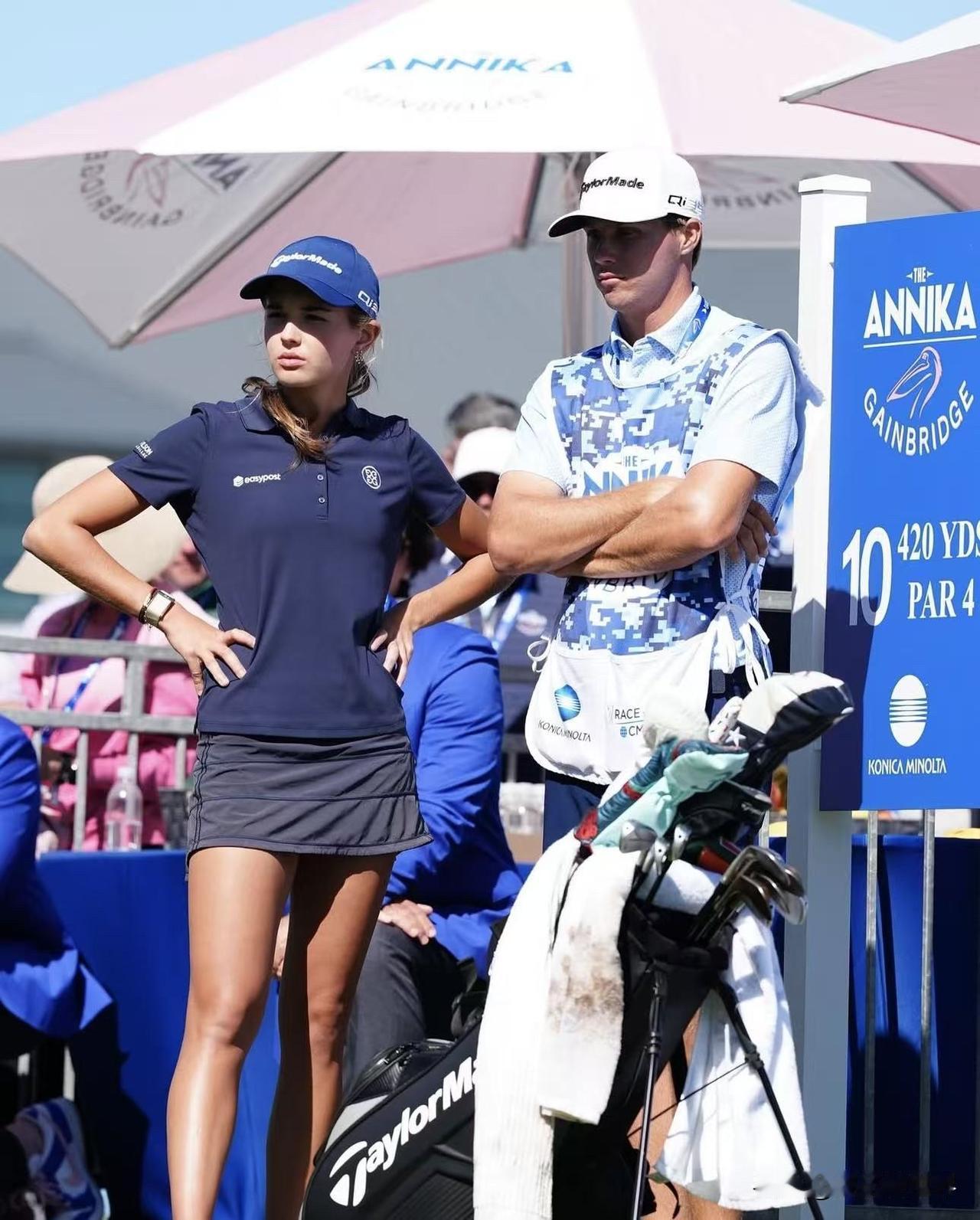 川普的長孫 Kai Trump 在她的LPGA 首秀中发布了83（+13）的成績