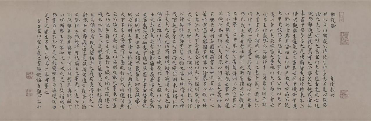明 王宠 临王羲之《乐毅论》纸本小楷