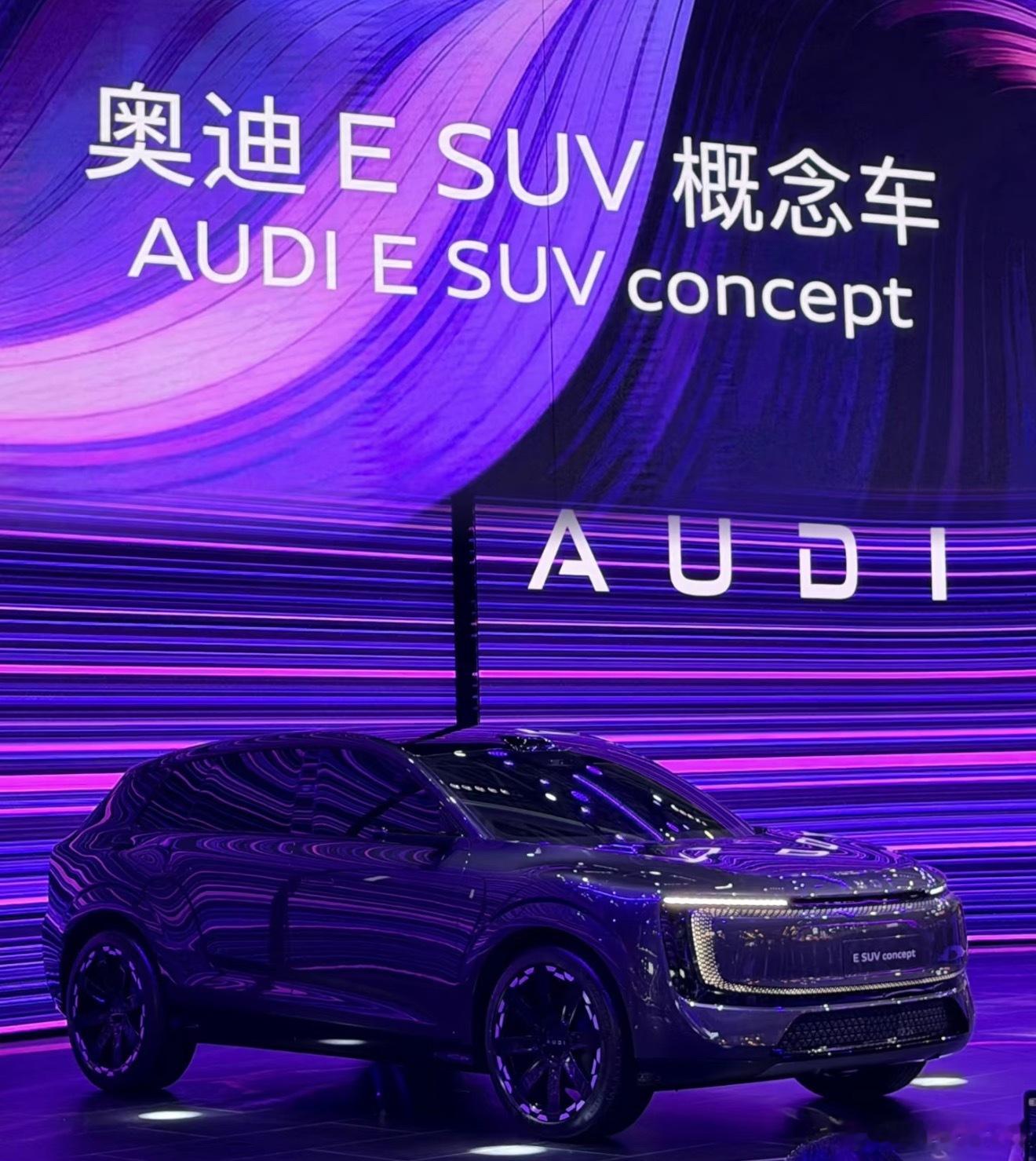 Audi ESUV概念车这么快就上了一看就是Audi的车，前脸一模一样车变高了，