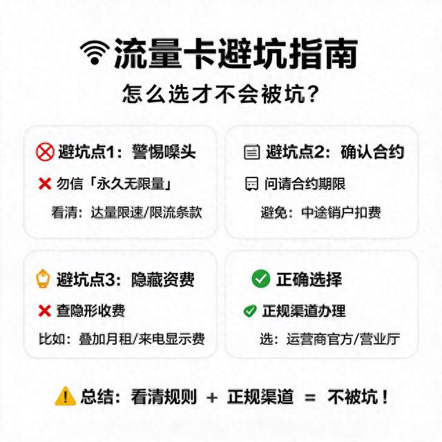 流量卡到底需要怎么选才不会被坑？