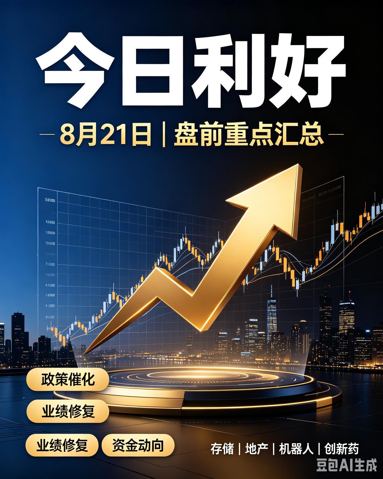 8月21日｜盘前利好汇总
 
风险提示：资讯仅供参考，不构成任何投资建议
 
?