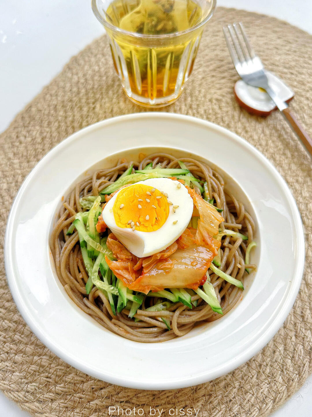 快乐减脂餐|清爽低卡韩式泡菜荞麦拌面🍜