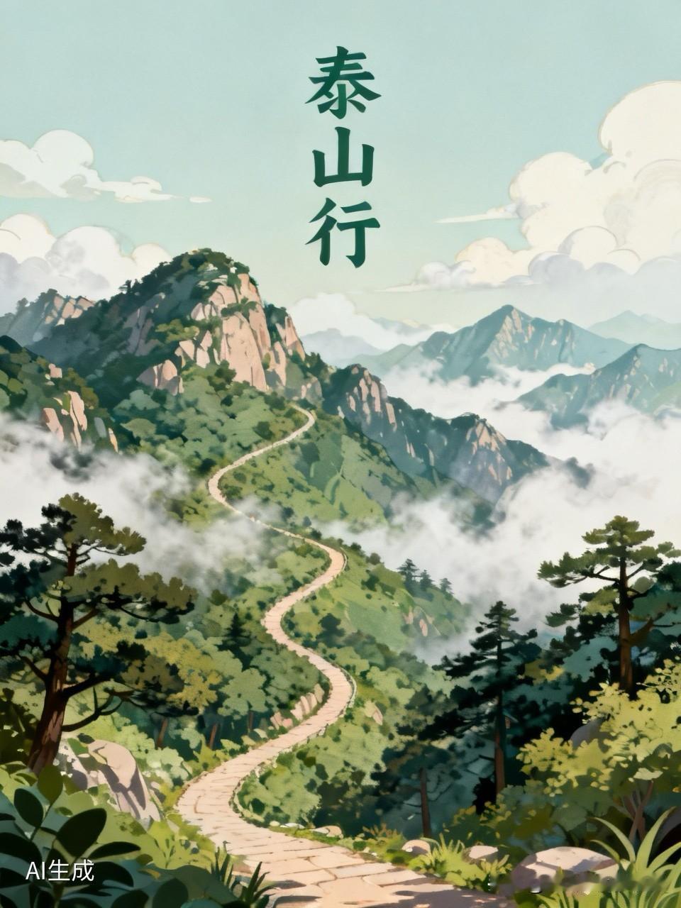 一个人去爬泰山，想着挑战一下自己，可出发前又觉得有点孤单。正好酒店前台说可以安排